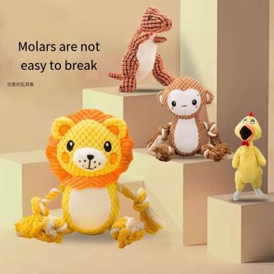 China Viable Toy Teddy Puppy Plush Anti-Sounding Artifact Bite-Resistant Bichon Frize Teething Small Dog Puppy Doll for sale