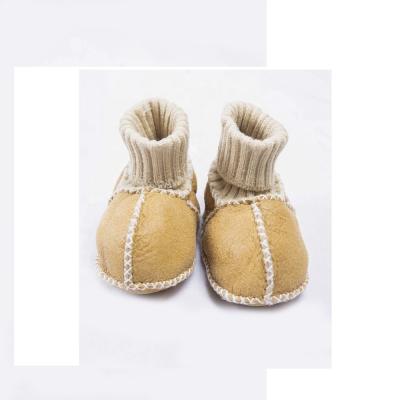 China Baby Toddler 0-1years Winter Deodorization Lamb Kids Shoes Handmade Cute Newborn Soft Baby Girl Sheepskin Boots Fancy Shoes for sale