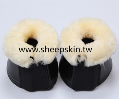 China Durable Horse Bell Boots With Sheepskin for sale