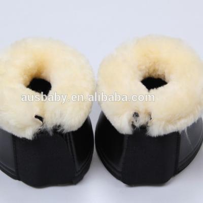 China Horse Bell Boots Durable Synthetic Leather Sheepskin for sale