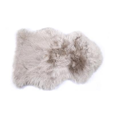 China Gray Baby Sheepskin Rug For Best Quality Real Lamb New Living Room Australian Sheepskin Blankets For Sale for sale