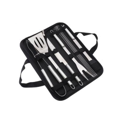 China Dustproof Grills Grill Set Heavy Duty BBQ Accessories - 4pc BBQ Tool Kit Grill Accessories with BBQ Spatula, Fork, Brush and Tongs for sale