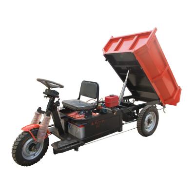 China Mini Cargo 3 Wheels Electric Pile Dumper Electric Truck Hydraulic Disc Brake for sale