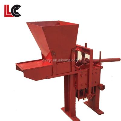 China Hollow Brick Licheng Brick Factory Used Easy Operation Hand Press Brick Making Machine For Sale for sale