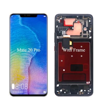 China Original Mate 20 Pro LCD Mobile Phone LCD Display For Huawei Mate 20 Pro LYA-L29 LCD Display Screen Touch Screen Digitizer With fingerprint with frame for sale