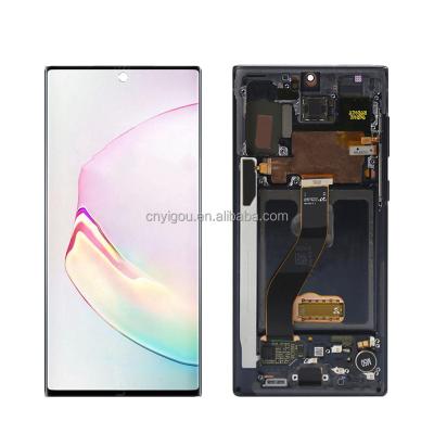 China Note 10 Plus LCD Top LCD Display For Samsung Galaxy Note 10+ 10 Plus N975F N975U LCD Display Touch Screen Digitizer N975W with frame for sale