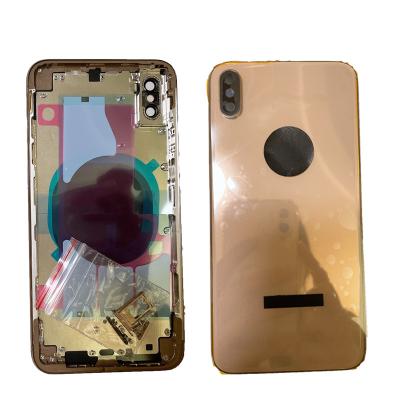 China Back Cover Case Replacement Back Housing Battery Back Housing With Middle Frame And Camera Lens For iPhone XS Max Cell Phone Housing for sale