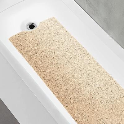 China Adhesive-Protective Bathtub Mat Non Slip Shower Mat Soft PVC Loofah Bath Tub Mats for Bathroom for sale