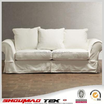 China Plain China manufacturer elegant Natural linen sofa cover for sale