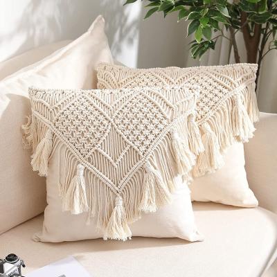 China Anti-Static Throw Pillow Covers, Macrame Cushion Case, Woven Boho  Cover for Bed Sofa Couch Bench Car Home Decor for sale