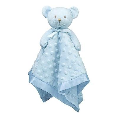 China PORTABLE Baby Soft Minky and Satin Snuggle Toy Stuffed Animal Security Blanket Unisex Baby Gifts for Infant and Toddler 16 Inch for sale