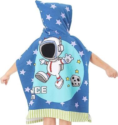 China Child-Proof Cartoon Animal Patterns Folded Bath Towel with Hood for 1-6 Years Kids Hooded Towels 24