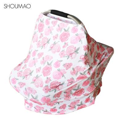 China Breathable Manufacture wholesale stretch baby car seat cover/nursing cover/shipping cart cover for sale