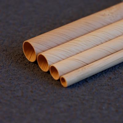 China Eco-Friendly Biodegradable Eco Friendly Drinking Nature Straw Bar Accessories Organic Drinking Bamboo Straw Customized Logo for sale