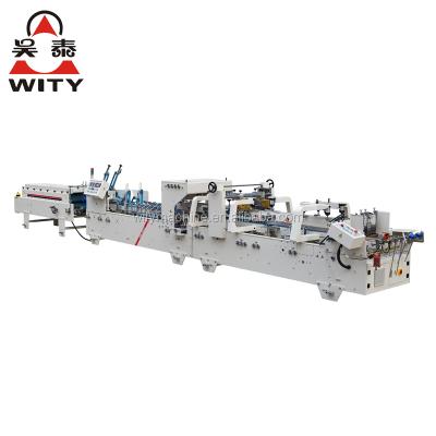 China Automatic Food Carton Folder Gluer Machine Box Forming Making Prefolding And Bottom Lock For Carton Box for sale