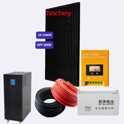 China Hochey Solar Panel Wholesale 535w 410w 450w Solar Power Half-cell High Efficiency Home Bifacial PV Module for sale