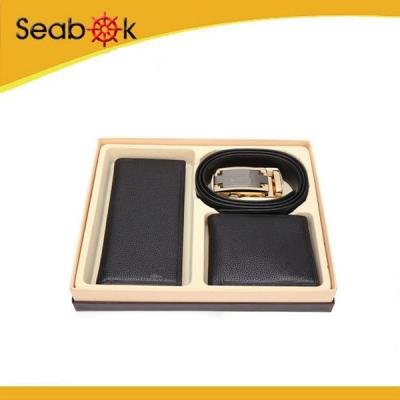 China 2016 Business Gift Mens Fashion Gift Set Business Gift Setting Custom Wallet And Belt For Men for sale