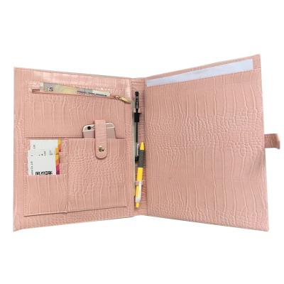 China PU Leather Document Holder Embossed Crocodile Phone Wallet Python Leather Pocket with Office Phone Bag for sale