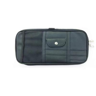 China Fashion Car Gifts Truck Storage Pocket Holder Car Sun Visor Organizer Auto Interior Accessories Leather Pocket for sale