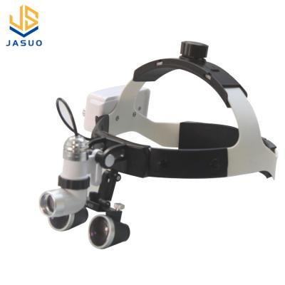 China Dental regional factory wholesale price 2.5X/3.5X surgical loupes led lamp rechargeable dental magnifier for sale