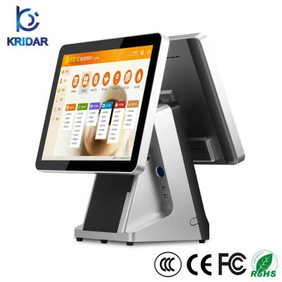 China Wholeset Dual Screen POS Machine Desk System For Cashier Countertop KD-815 for sale