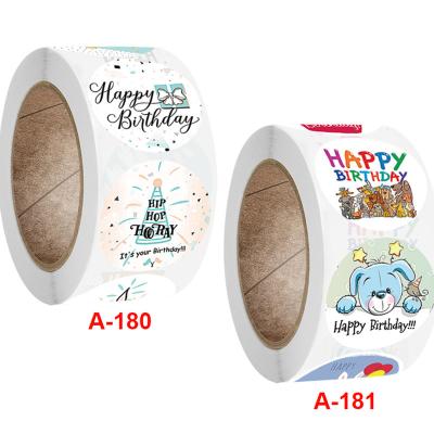 China Waterproof Customized Gift Packaging Paper Adhensive Birthday Party Thank You Labels Stickers for sale