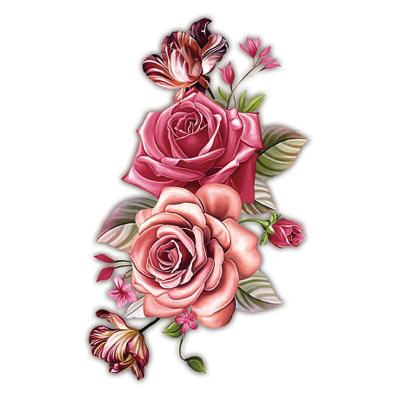 China Factory Hot Selling Temporary Flower Arm Waterproof Paste Temporary Tattoo Sticker for sale