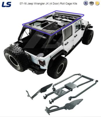 China 07-16 for Jeep Wrangler Jk (4 Door) Steel Iron Roll Cage Kits Roof Rank for sale