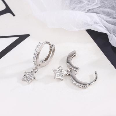 China 2021 FASHIONABLE Creative New Trendy Sweet Stars 925 Sterling Silver Women's Long Earrings Jewelry for sale