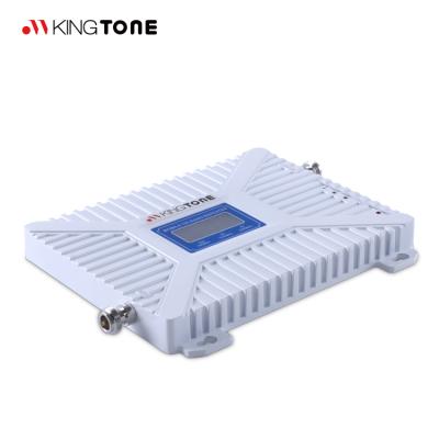 China 4G mobile phone signal repeater B3/1/7 DCS WCAMA LTE 1800/2100/2600MHz tri band network signal booster KT-1800/2100/2600MHz for sale