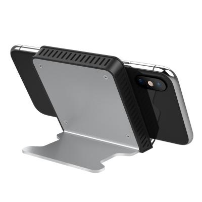 China Aluminum Square Phone Qi Wireless Charging Stand 7.5W Type C for sale