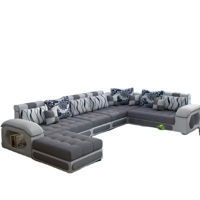 China Luxury U-Shaped Couches Velvet Home Furniture Adjustable U-Shaped Corner Sofa (Other) Storage Set 7-seater for sale