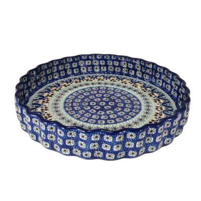 China Viable Handmade Custom Wholesale Ceramic Plate Ceramic Pie Plates for sale