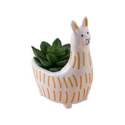 China Eco-friendly Custom Wholesale Cute Animal Flower Pots And Ceramic Planters Pots Planters for sale