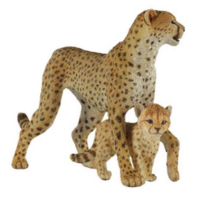 China Custom Bulk Cheetah Animal Figurine Resin Home Decor Wholesale Figurine From Europe for sale