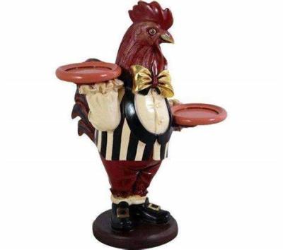 China Custom Home Decorative Resin Butler Animal Statues From Europe for sale