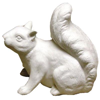 China Europe Ready To Paint Custom Unpainted Ceramic Squirrel Scioto Bisque for sale