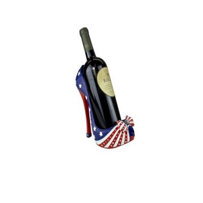 China Europe Funny Novelty Resin High Heel Shoe Decorative Wine Bottle Holder for sale