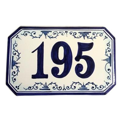 China Metallic glazed ceramic house number tiles on ceramic tiles for sale