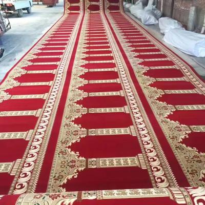 China Large Washable Full Worship Cover Mat Of The Mosque Customized In Size And Color Carpet For Pray for sale