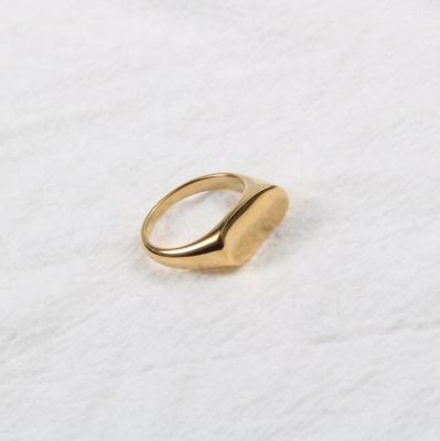 China Women Rings Lead Free Nickel Free Minimalist Irregular Shiny 18k Gold for sale