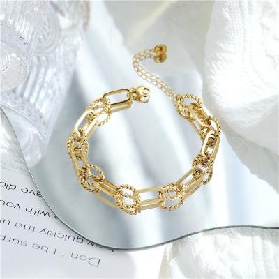 China Lead Free Nickel Free Hypoallergenic Jewelry Stainless Steel Wholesale Link Chain Bracelet for sale