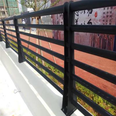 China Customized Exterior Design Black Iron Metal Railing / Fence Designs For Project for sale