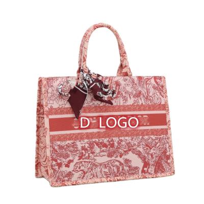 China 2022 Wholesale Fashion New Arrival Designer Canvas Letter D Handbags For Women Luxury Women Tote Bags for sale