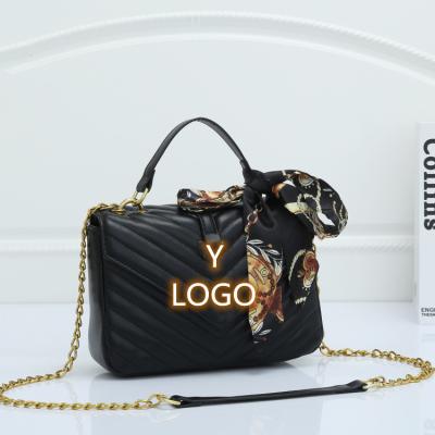 China Wholesale Fashion New Arrival Y Designer Handbag With Scarf Luxury Handbags For Women Chain Bags for sale