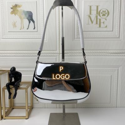 China 2022 fashion online celebrity with genuine leather bags P designer handbags famous brands shoulder handbags for sale