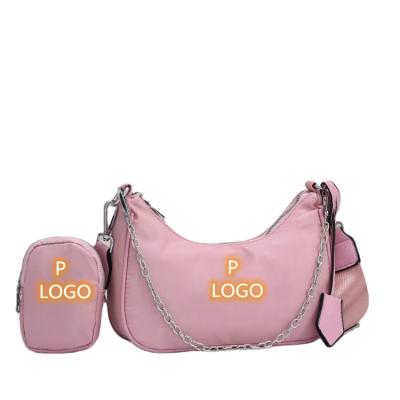 China Super high quality designer fashion woman handbags famous brand 2 P pcs sling bags and compound bag for sale