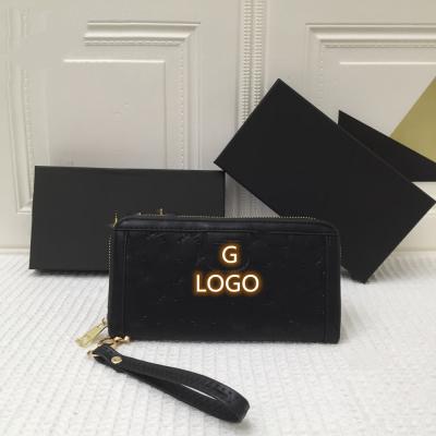 China Wholesale high quality anti-theft G brand printed designer wallet famous brands of women's wallet and men's purse for sale