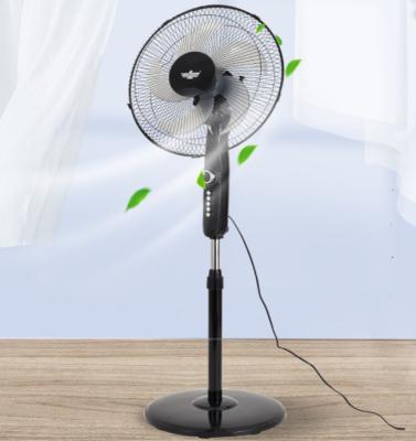 China Water Mist Fan 16 Inch Swing Pedestal Stand Fan LCD Display OEM Household Air Cooling Fan Plastic Floor Fan for sale