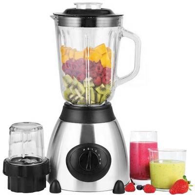 China 600W multifunctional 2 in 1 blender with 1.5L and 2/5 speed stainless steel body blender ken wooden blender Y66 for sale